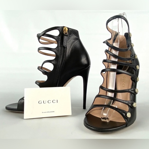 GUCCI ANETA CAGED BOOTIES w GG BUTTONS - Picture 8 of 16